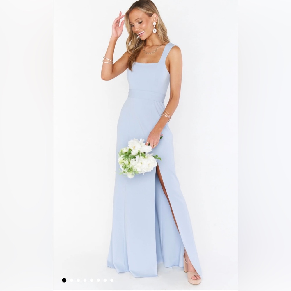 Show Me Your MuMu Paris Gown in Steel Blue
